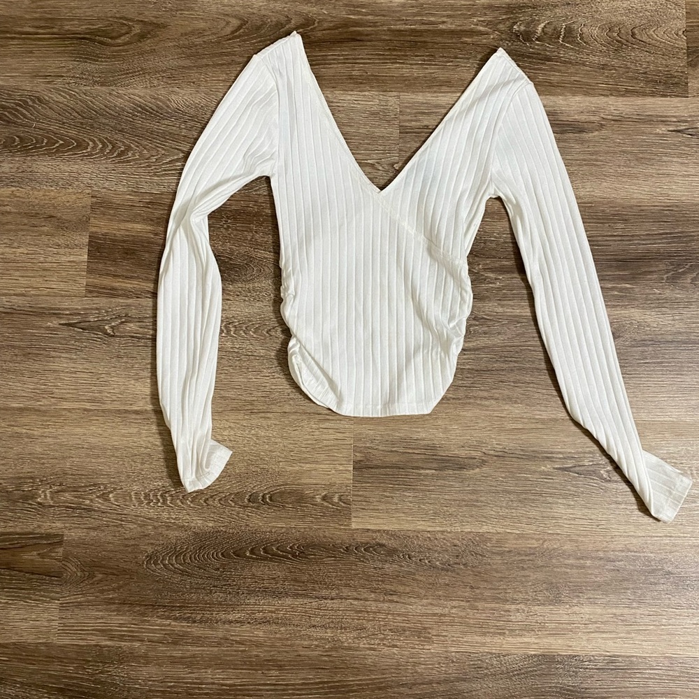 White basic long sleeve